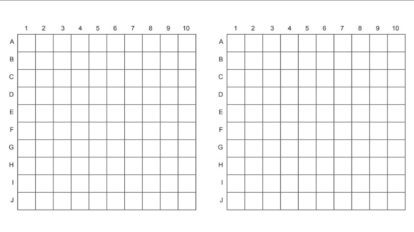 Schiffe versenken Vordruck & Regeln - PDF Download - Spielregeln.de