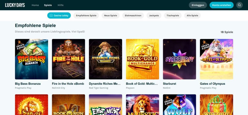 LuckyDays Casino 2 luckydays spiele