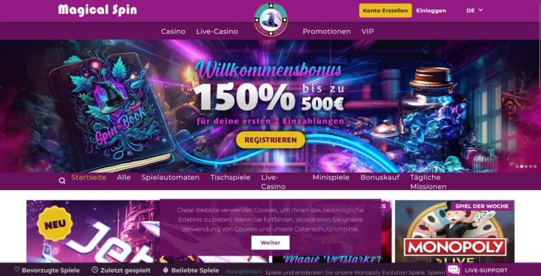 Magical Spin 6 magical spin startseite