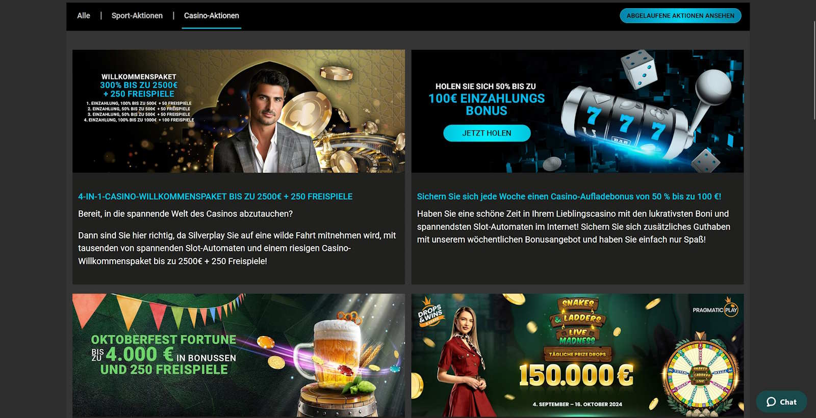 SilverPlay 4 Silverplay bonusaktionen