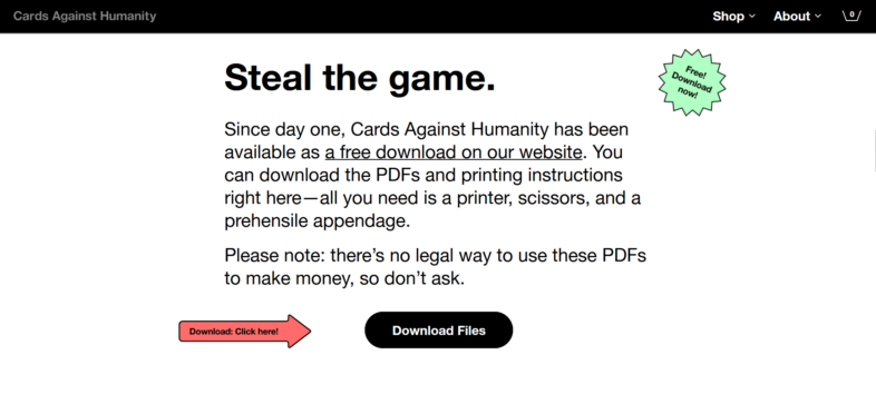 cards against humanity download