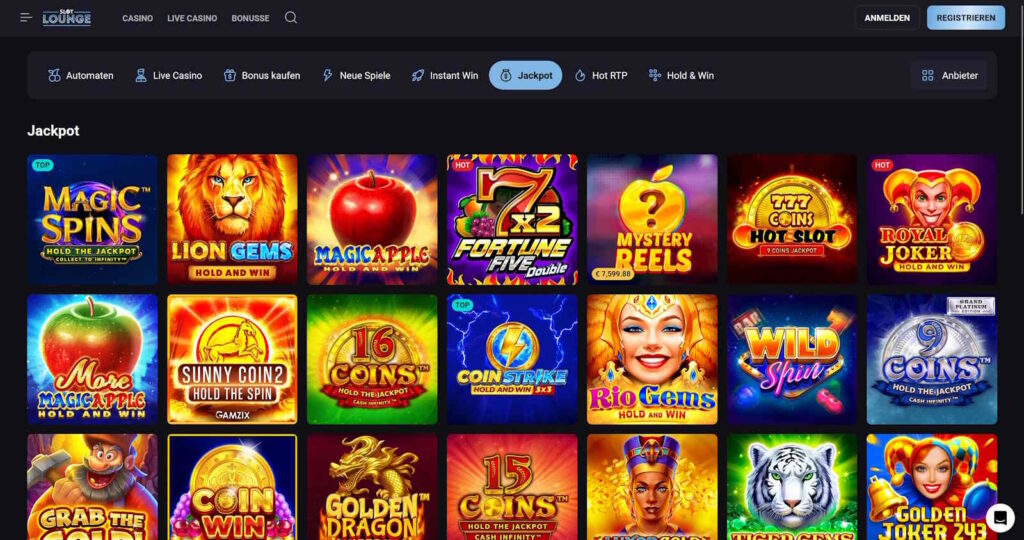 slotlounge jackpots