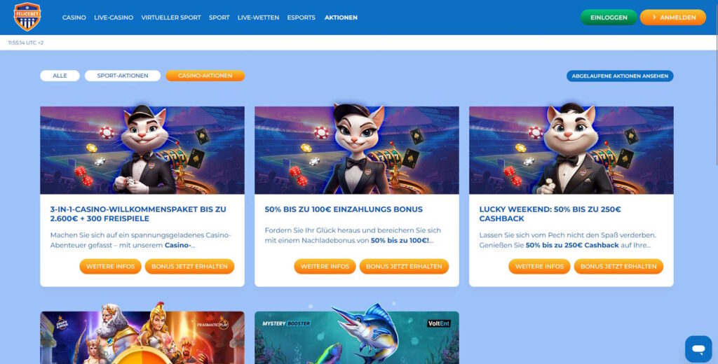 FeliceBet Bonusaktionen