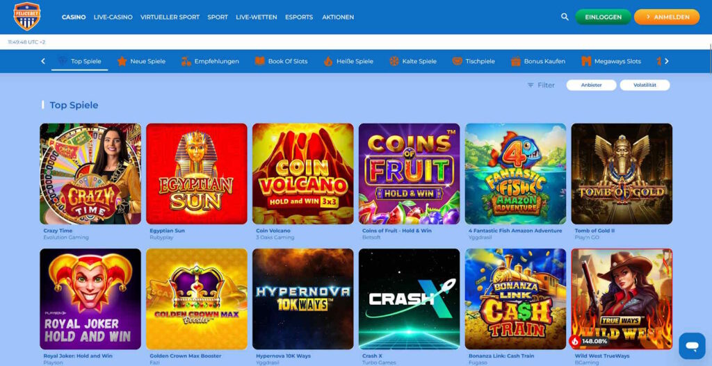 FeliceBet Casinospiele