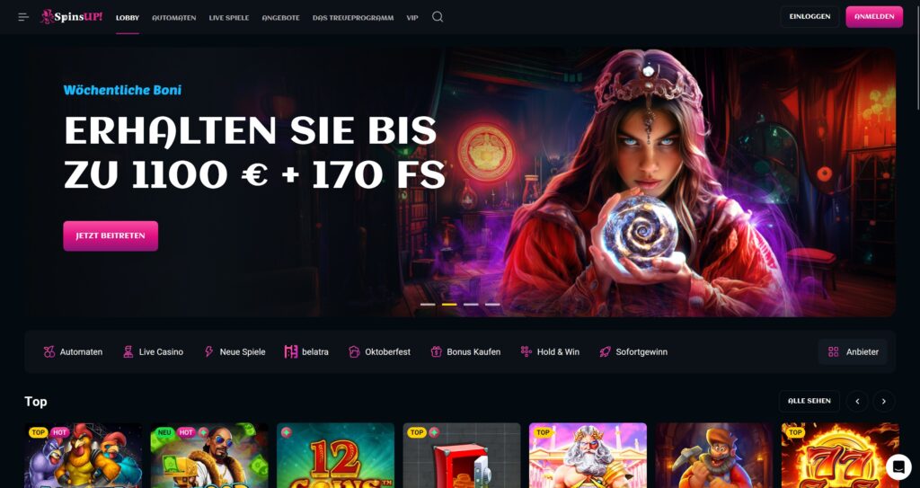 SpinsUp Woechentlicher Bonus