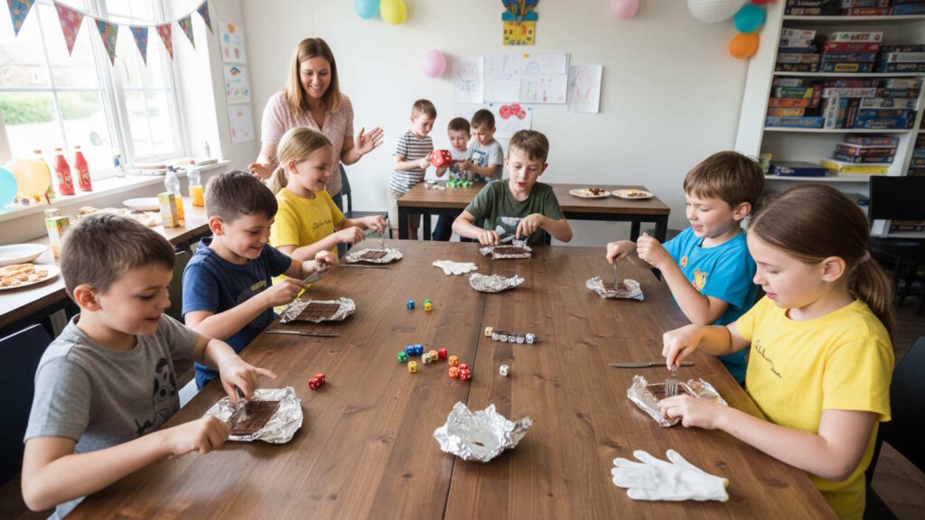 Spiele mit Kindern für drinnen: Über 50 kreative Indoorspiele für zuhause 11 Schokolade Wettessen
