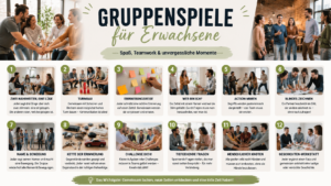 Gruppenspiele für Erwachsene: Ideen für mehr Spaß, Teamgeist & Wir-Gefühl 11 Gruppenspiele für Erwachsene testen